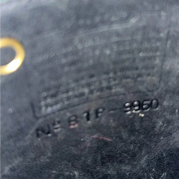 Vintage Coach Black Leather Daypack (#9960) - Picture 4 of 5